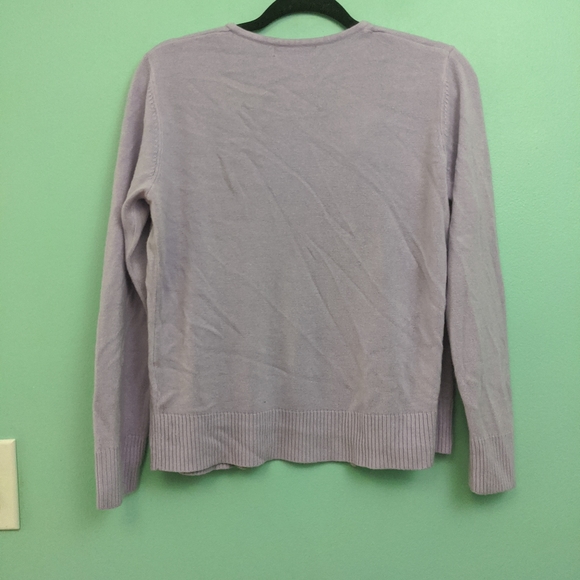 Carolyn Taylor Purple Cardigan medium - Picture 5 of 5